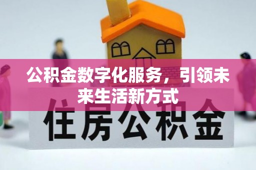 花溪公积金数字化服务，引领未来生活新方式