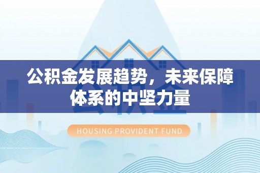 花溪公积金发展趋势，未来保障体系的中坚力量