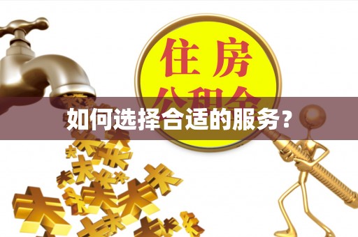 花溪如何选择合适的服务？