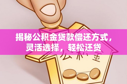 花溪揭秘公积金贷款偿还方式，灵活选择，轻松还贷