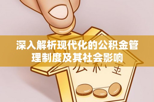 花溪深入解析现代化的公积金管理制度及其社会影响