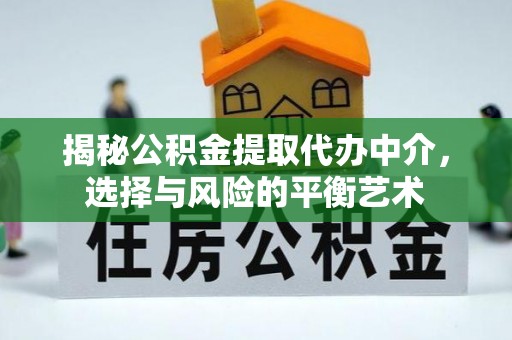 花溪揭秘公积金提取代办中介，选择与风险的平衡艺术