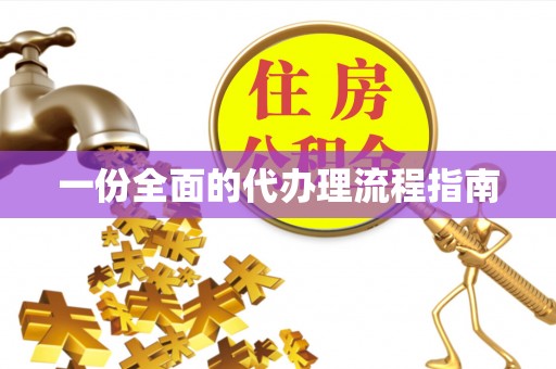 花溪一份全面的代办理流程指南